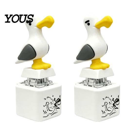 Clicker Toy with Sound Light 1/2/3/4Pcs Keyboard Fidget Sound, Rechargeable Seagull Finger Decompression Gadget Toy, Frog Push Button