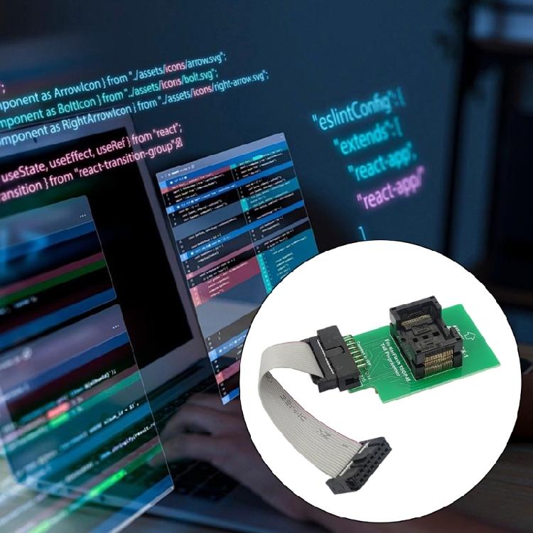 Precisions Engineered TSOP48 Test Socket For T48 Programmer Streamlines Chip Programming And Data Recovery Tasks