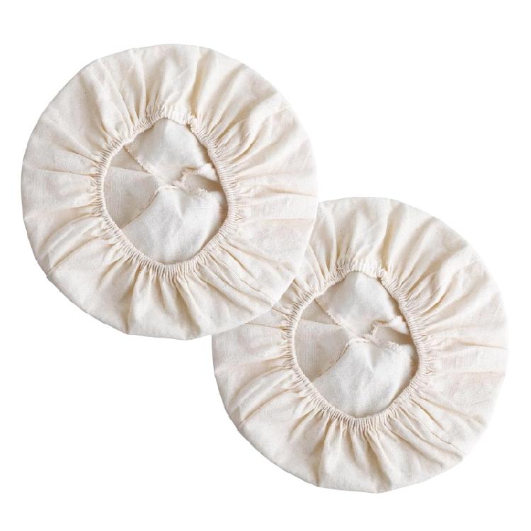 

Washable Bread Making Accessories Set of 2 Cloth Banneton Liners Bread Proofing Basket Cover Home Kitchen Baking Tool 1