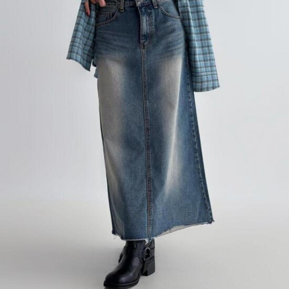 New ArrivAls Open Run A Line mAxi Denim Skirt