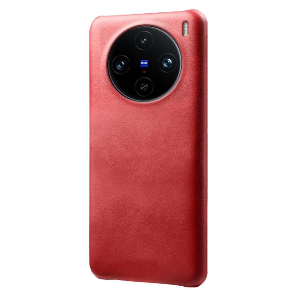 For vivo X100 Pro 5G Case Calf Texture Anti-scratch Hard Phone Cover
