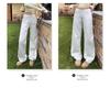 Women's Autumn 2025 White Retro Low-Waist Loose Straight-Leg Floor-Length Jeans