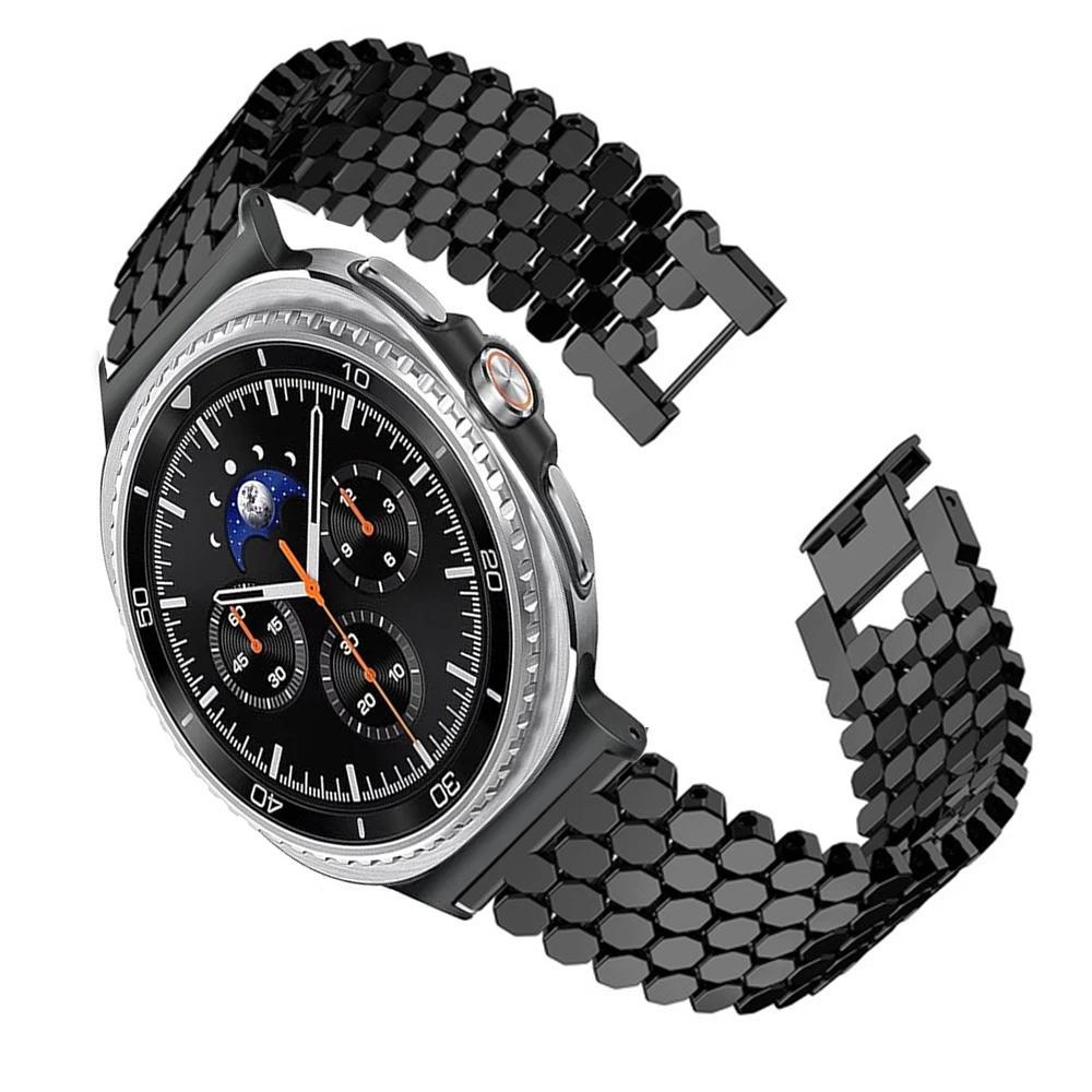 Stainless Steel Strap For Samsung Galaxy Watch 8 Classic 46mm 40mm 44mm Metal Watchband Bracelet Correa For Galaxy Ultra 2025 Watch 7/6/5/4 Band