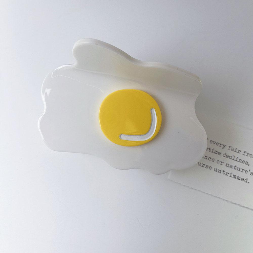 Fun Ginkgo Biloba Banana Poached Egg Hair Clip Headgear Temperament Superior Sense Acetic Acid Shark Clip