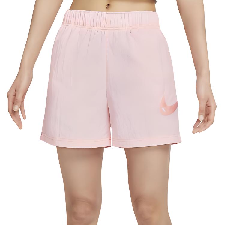 Nike SS24 Brand Logo Functional High-Waisted Sports Casual Shorts Women shorts Light-Pink DM6753-610