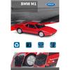WELLY 1/24 BMW M1 Alloy Classic Sports Car Model Diecast Metal Racing Car Vehicle Model Simulation Collection Childrens Toy Gift