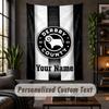 Personalisierte Wandtapisserie, Derby County Benutzerdefinierter Text, Weiches Stoff-Wandbild Für Innenraumdekoration