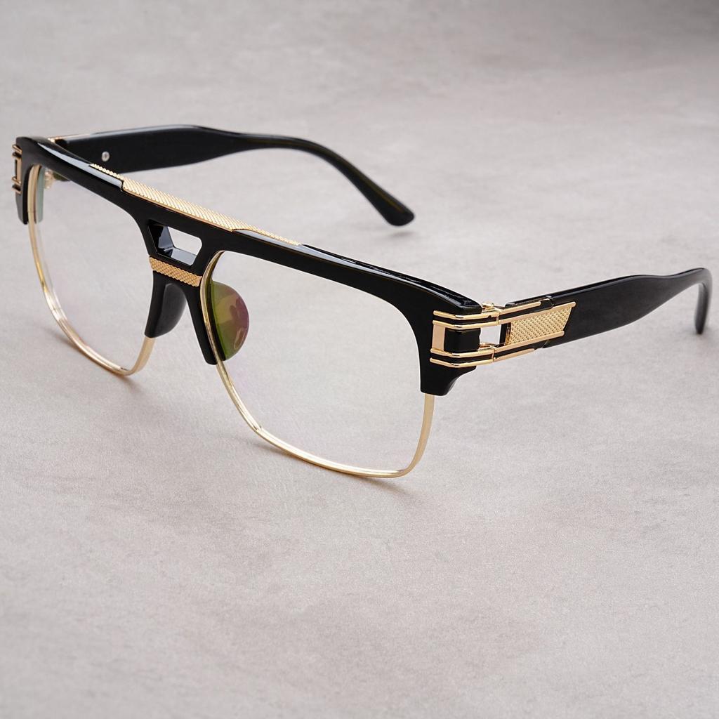 Classic Luxury Men Sunglasses Glamour Fashion Brand Sun Glasses For Women Mirrored Retro Vintage Square Designer Shades