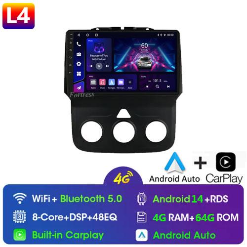 Car Radio 9 Inch Android 13 12+256G Touch Screen for DODGE RAM 1500 2013 2014 2015 2016 2017 2018 2019 WIFI Support SWC Carplay