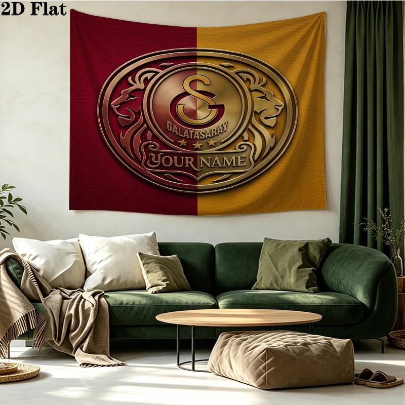Maßgeschneidertes Galatasaray-Wandteppich – Wandbehang für Schlafzimmer, Wohnheime und Heimdekoration