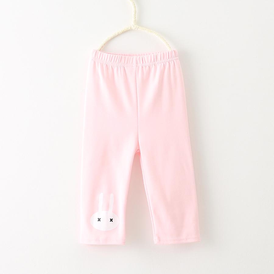 Summer 2022 Girls' Cartoon Rabbit Leggings, S/M/L - Thin Modal Mid-Length Pants