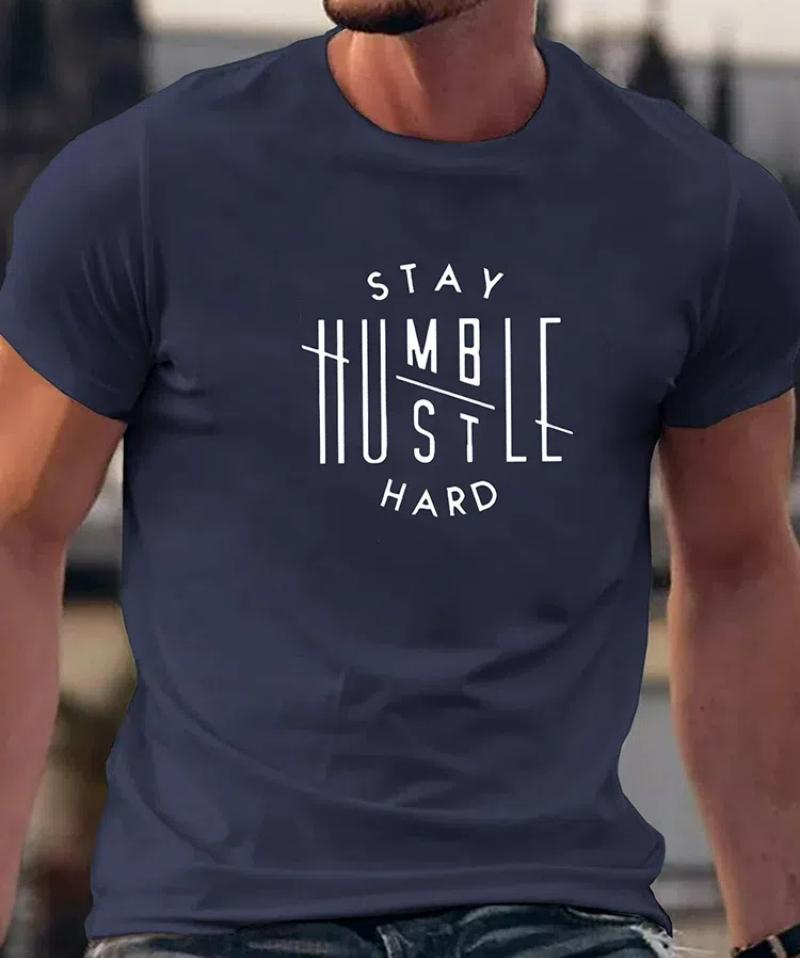 Summer Casual Men's T-Shirt Daily Outdoor Loose Comfortable Short Sleeves Fashionable Street Style Gradient Color Top Tees