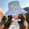 Polka Dot Women Fisherman Hat Ribbon Sunshade Hat Portable Summer Sun Hat  Outdoor
