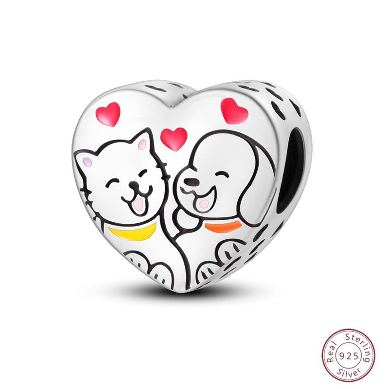 

Copper Beaded Pendant Love Rose Flower Suitable For Original 3Mm Bracelet Ladies Exquisite Jewelry