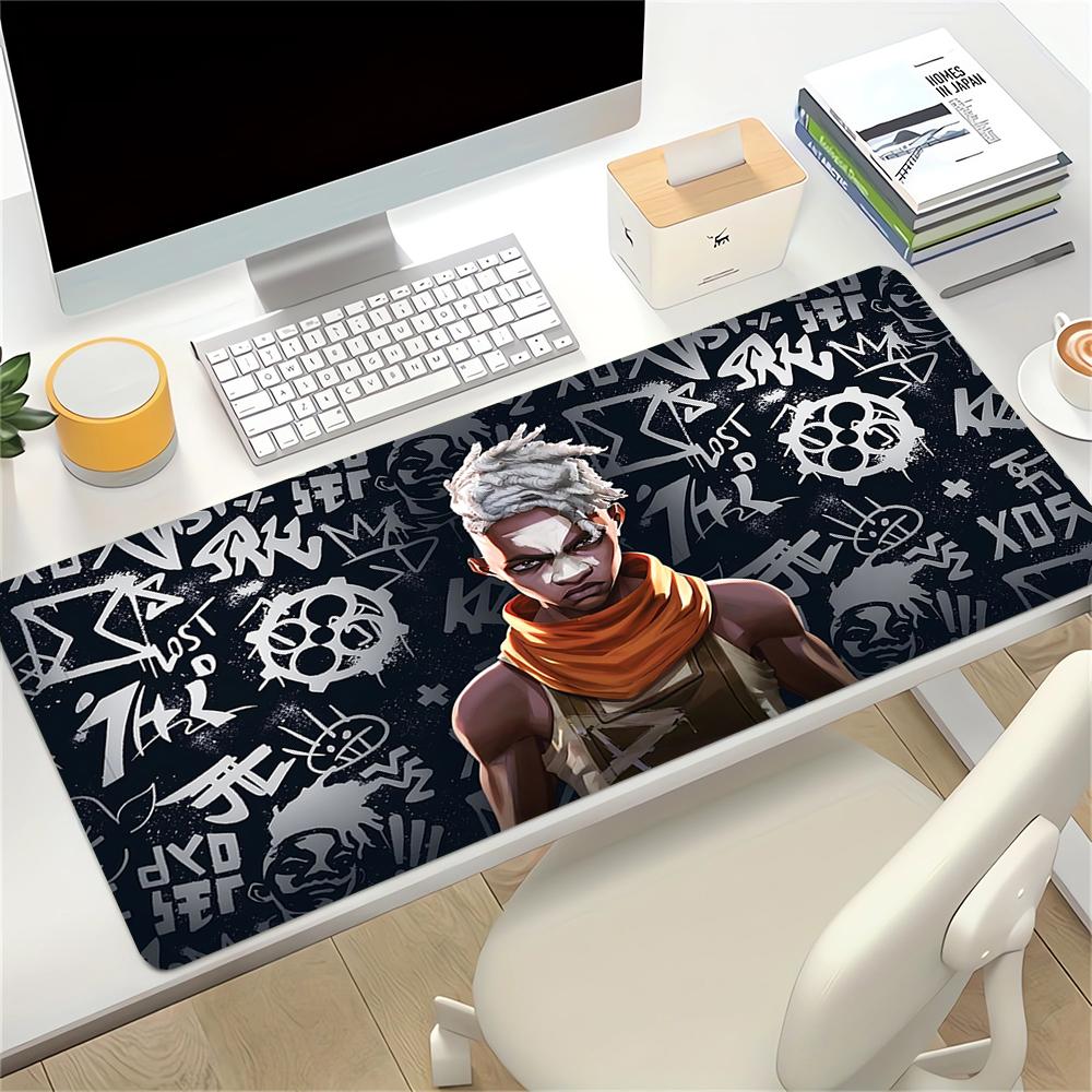 Graffiti Art Symbols Large Gaming Mouse Pad Nonslip Rubber Base Waterproof Desk Mat For Office Pc Laptop