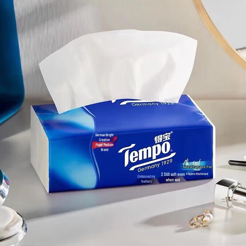 Tempo Unscented 4-Ply Facial Tissues