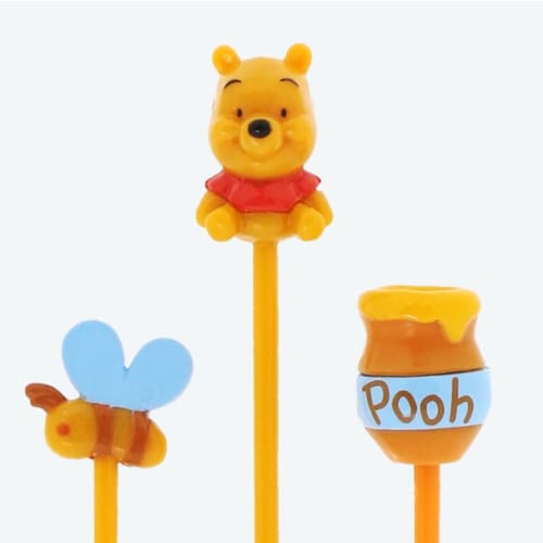 Disney Lunch Picks, Winnie the Pooh Picks, Set of 6, Perfect for Lunchboxes! Tokyo Disney Resort Exclusive, Tigger, Eeyore, and Piglet