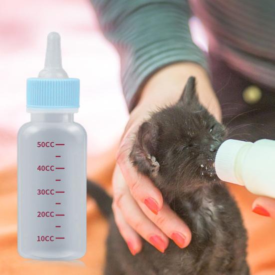 6 ks 50ml mléčná láhev pro mazlíčky Odolná proti kousnutí Průhledná stupnice Štěně Koťátko Krmící láhev Krmítko pro domácí mazlíčky Kočka Pes Potřeby pro mazlíčky