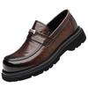 Men's Autumn/Winter Slip-on Derby Leather Shoes - Formal & Casual Soft Sole Loafers