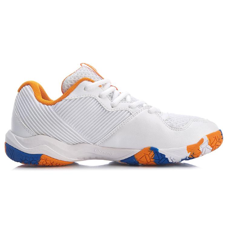 New LINING Badminton Shoes Women's Low top White/Orange AYTR008-1