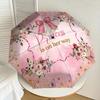 1pc Princess Flowers Automatic Folding Umbrella, Heavy Duty 8 Rib Iron Frame,  Suitable for Travel, Daily Use, Birthday, Decor Gift M0104039