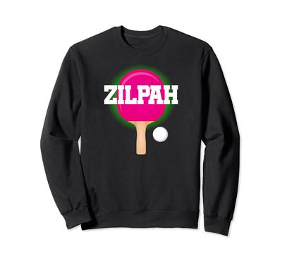 Zilpah Name Girl Table Tennis Ping Pong Game Racket Sports Trainer
