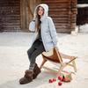 Xiangying New Chinese Style Hooded Down Jacket for Women