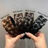 Women Synthetic Wide Wig Twist Braided Hair Bands Fashion Braids Hairband Nature Headband Stretch for Party Hair Accessories