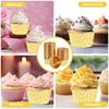 50 Stück Backförmchen Aluminiumfolie Muffin-Förmchen Hochtemperaturbeständig Für Party Hochzeit Feiertag Backzubehör Küche