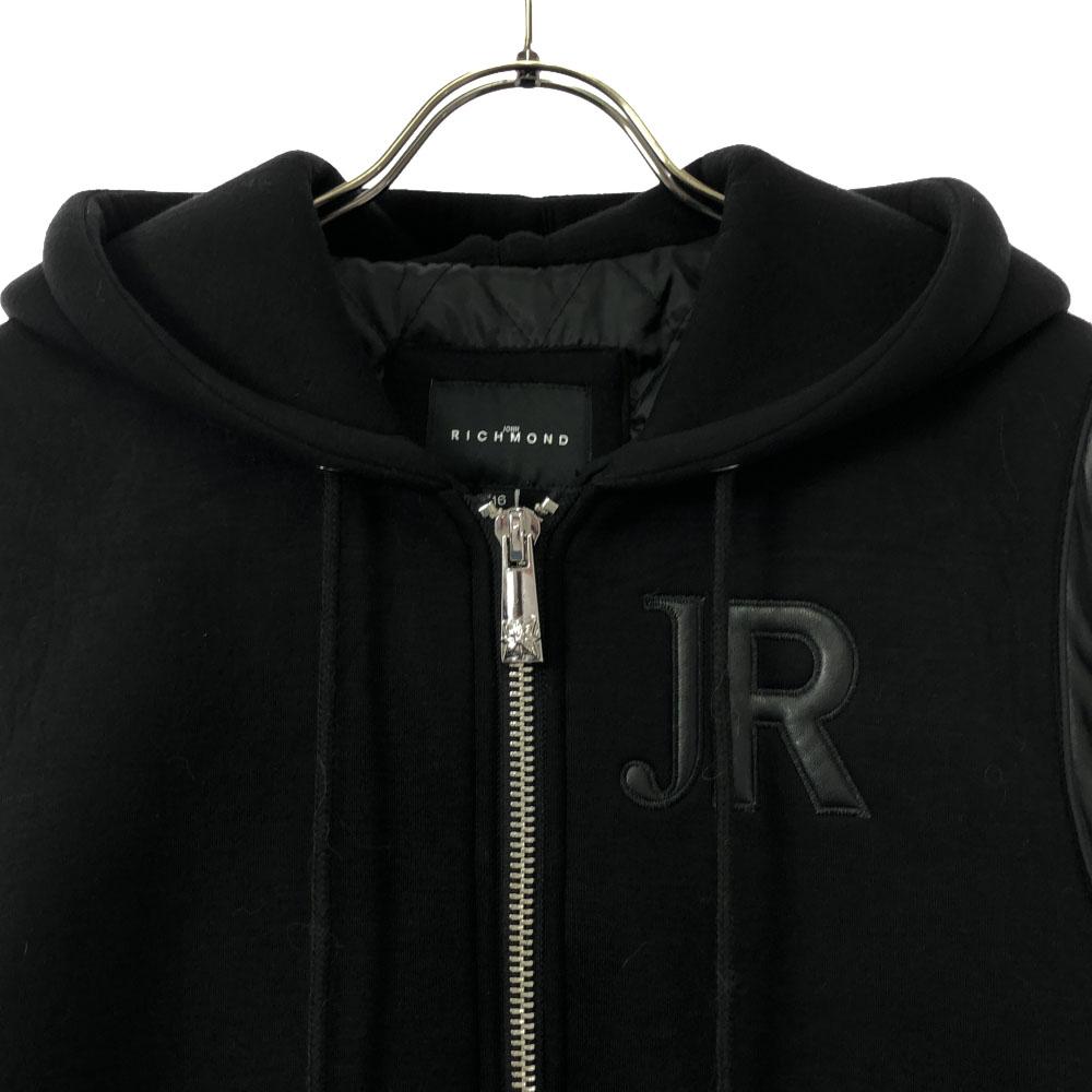 John Richmond Hooded Stajan 16 Black Series Quilted Lining Men's Used