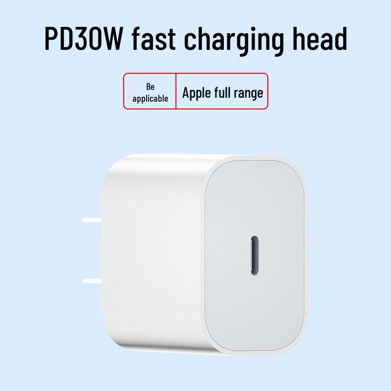 30W Charger and Cable Set for iPhone 15/14/13/12 Pro with Mobile Phone Case