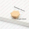 NAIERDI Solid Wood Cabinet Handles Modern Single Hole Wooden Pulls Octagon Round Knobs for Kitchen Cupboard Wardrobe Hardware
