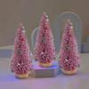 1pc 10cm/20cm Mini Christmas Tree Wooden Home Table Top Decor for Christmas Party New Year Home Supplies