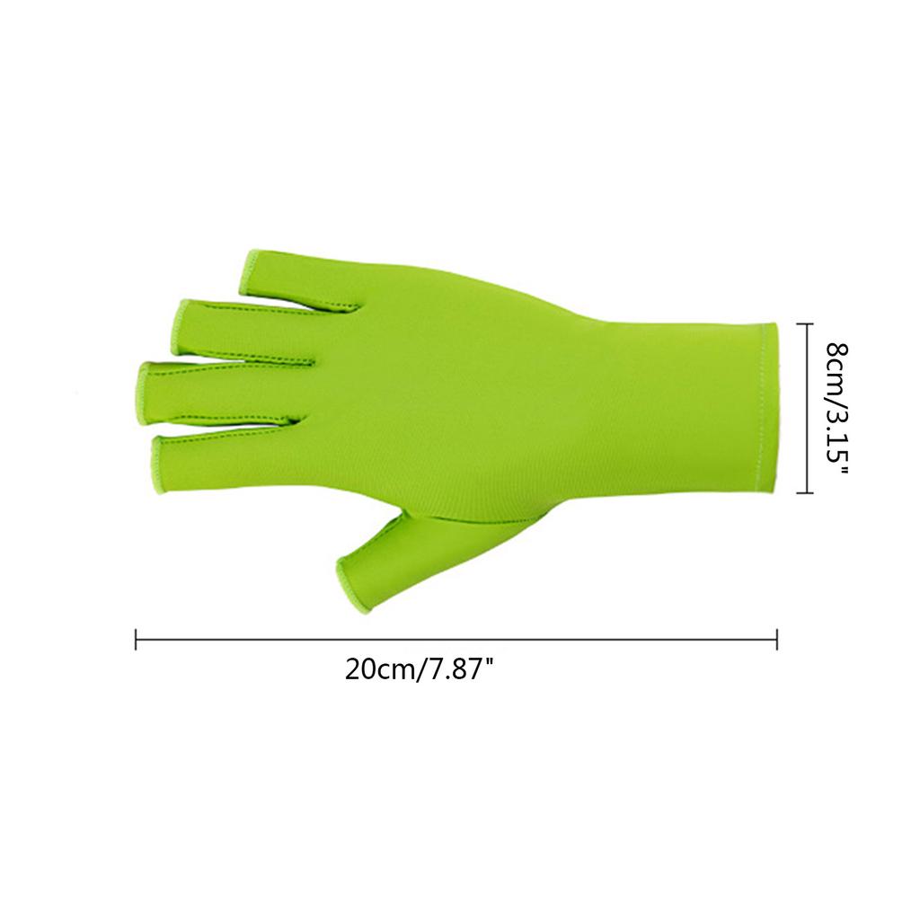 Buy Anti Uv Gloves For Gel Pedicure Fingerless Glove Uv Shield Gloves