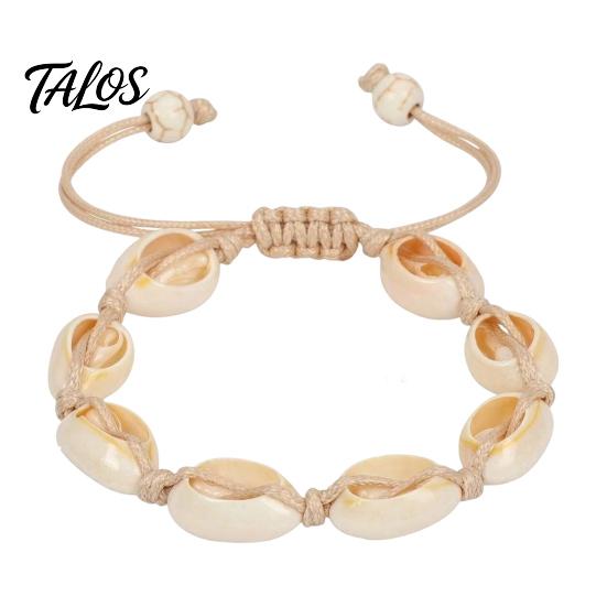 Flexible Rope Bracelets for All Sizes Handmade Seashell Bracelet, Natural Shell Boho Beaded Adjustable Retractable Knot Wristbands Woven String