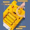 Clear Mechanical Gear Excavator Toy with Colorful LED Lights Music Movable Digging Arm Electric Construction Vehicle Toddlers Boys Educational