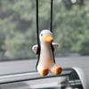 Car Pendant Cute Anime Little Duck Swing Auto Rearview Mirror Hanging Ornaments Interior Decoraction Accessories for Girls Gifts