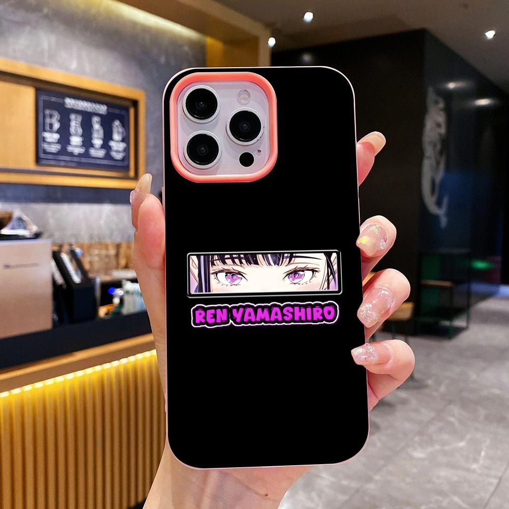 Mato seihei Ren Yamashiro Gelee Doppelschicht Rosa Handyhülle für iPhone 17 16 15 14 13 12 11 Air Pro Max Plus Schutzhülle