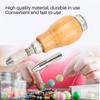 5Pcs Comfortable Grip Wooden File Handle with Replaceable Heads Jewelry Repairing Accessories