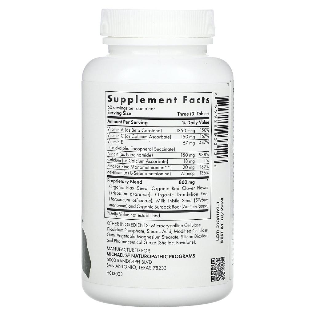 Michael'S Health, Skin Factors, Veggie Tablets, 180 Tablets