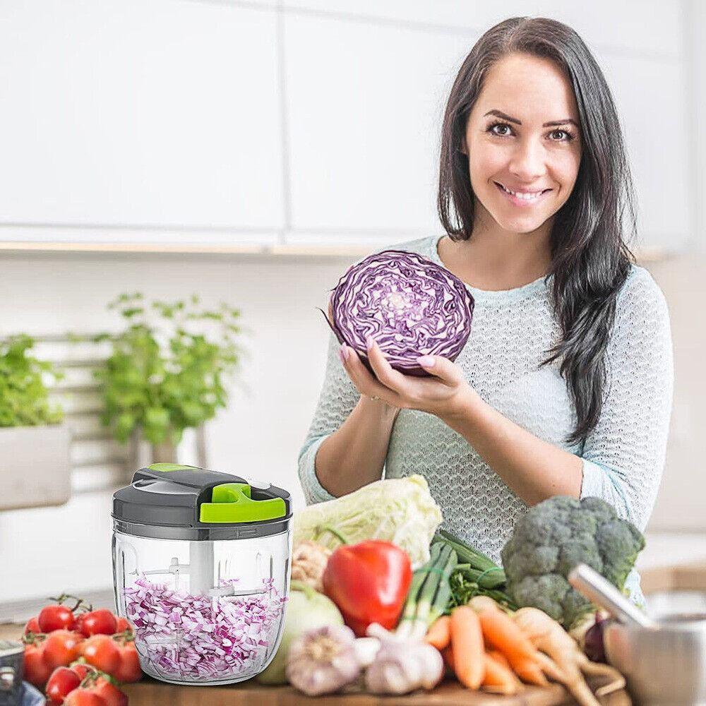 Garlic Blender Garlic Onion Hand Power Mincer Manual Food Chopper Speedy Chopper Meat Grinder