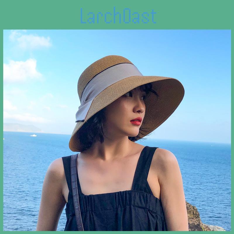 Straw Hat For Women Summer Foldable Sun Hat With Butterfly Bow For Beach And Outdoor Activities