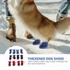 3Sets Pet Dog Rain Boots Waterproof Rain Shoes for Dogs Thickened Non-Slip Outdoor Dog Footwear Warm Rainy Day Protection Nylon