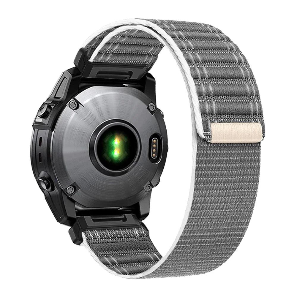 QuickFit 22mm 26mm Woven Nylon Band For Garmin Fenix E 8 47mm 51mm 7 7X 6 6X 5 5X Plus/Enduro 3/Epix Pro Gen 2 Strap Bracelet