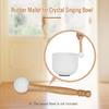 Rubber Mallet Stick Beater for Crystal Singing Bowl Wooden Handle Professional Sound Bowl Striker with Rubber Ring