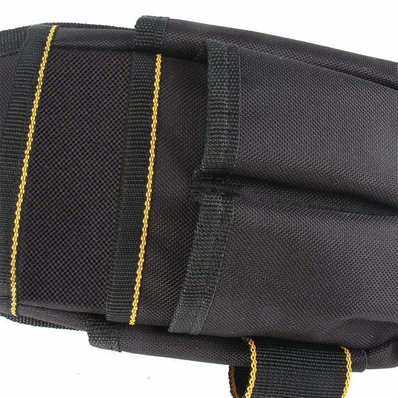 Ceinture à outils, 32 poches, ceinture porte-outil tour de taille 81,2-137,2 cm, sac à outils nylon amovible pour électricien, charpentier, bricoleur, menuisier, construction, encadreur, noir | FR