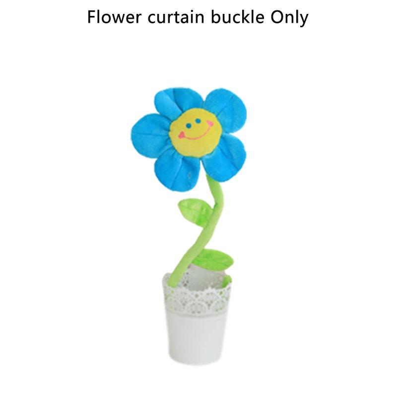 Sunflower Rose Window Treatment Tieback Short Plush 8 Vivid Colors 3 Height Options