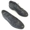 USED/60s-70s Vintage STUART HOLMES Goodyear Long Wingtip Shoes 27.5-28cm Black