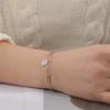 My Shape Hollow Leaves Bracelets Stainless Steel for Women Girls Gifts Plant Leaf Pendant Chain Hand Chain Bangle Summer Jewelry