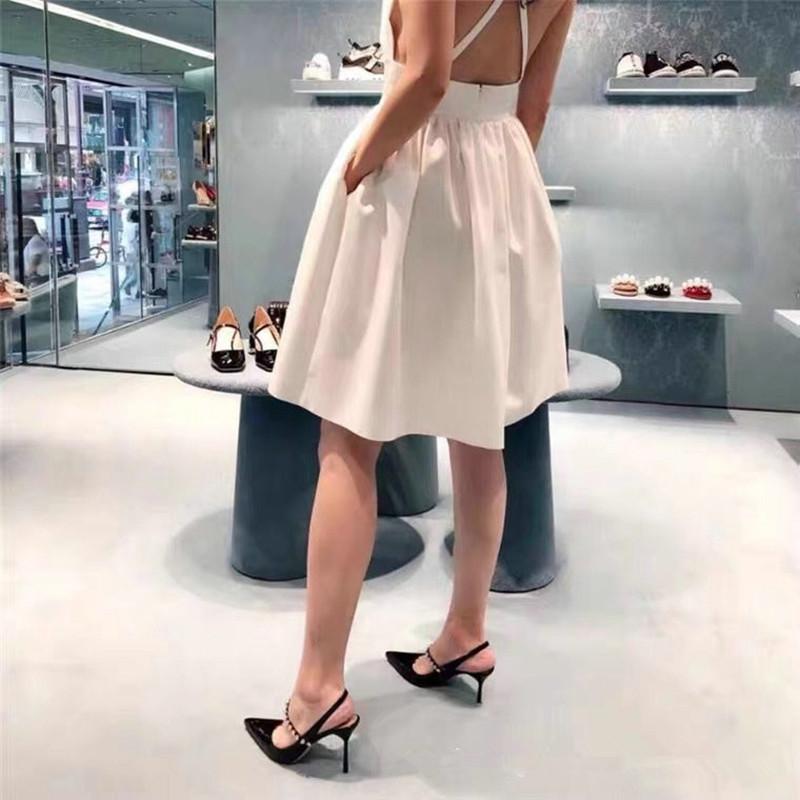 Fashion Pointy Rhinester Nude Sandals For Women 2025 Summer Fine Heel Patent Leather French Fairy Style High Heel Single Shoes